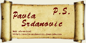 Pavla Srdanović vizit kartica